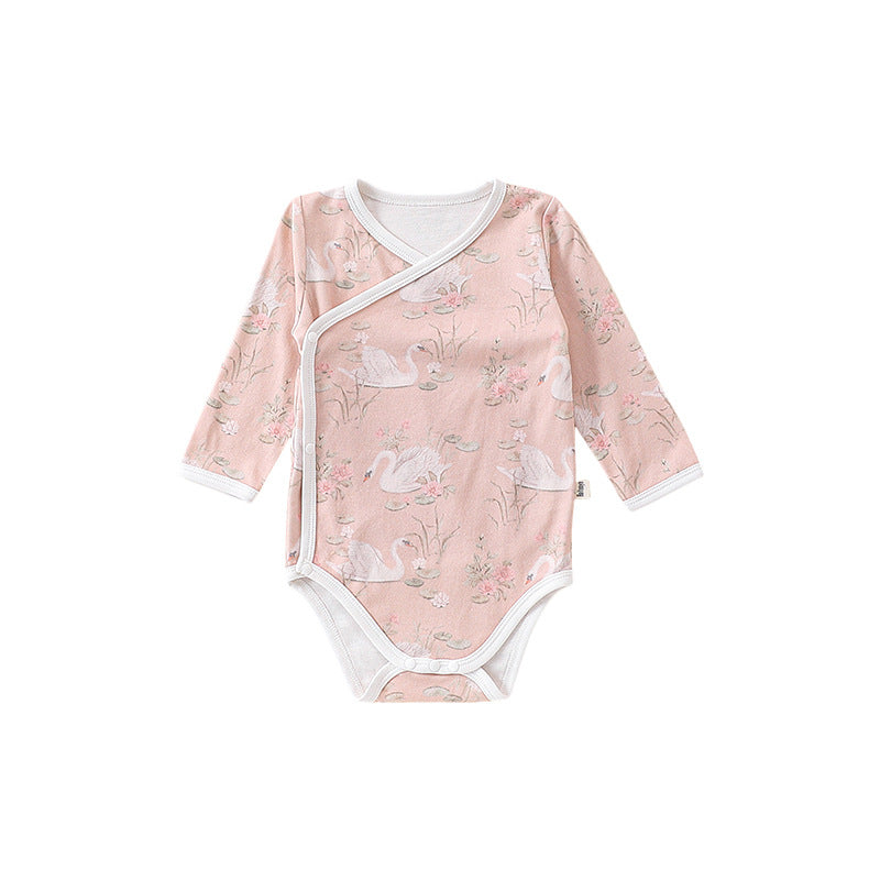 Autumn Hot Selling Baby Unisex Cartoon Animals Pattern Onesies with Hat-5